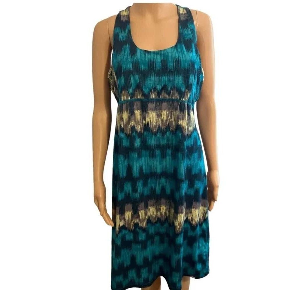 The North Face Dress Womens L Blue Ikat Activewear Sleeveless Racerback
